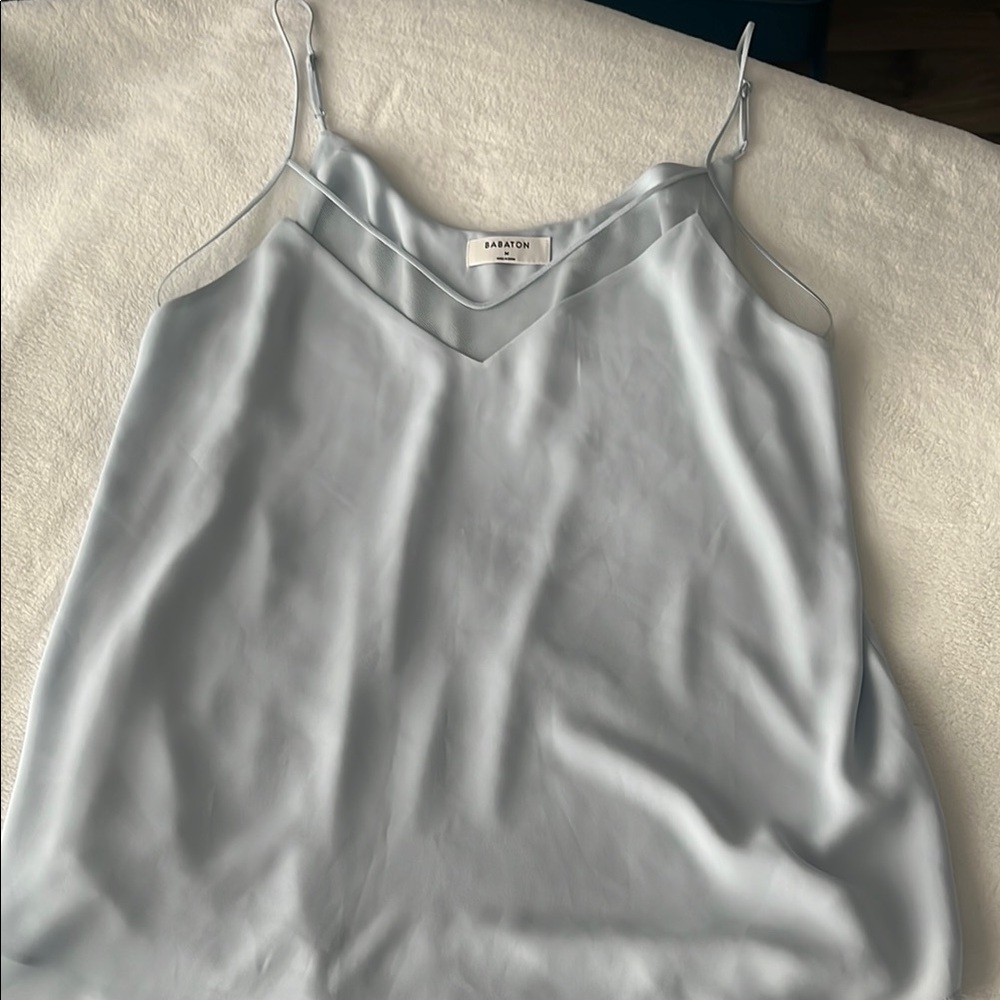 Babaton Blue Fitted Camisole Top